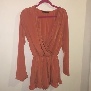 Burnt orange romper
